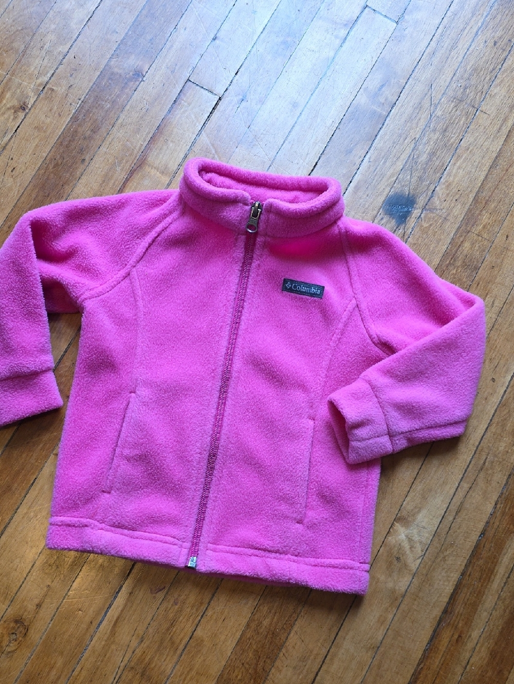 Columbia Hot Pink Full-Zip Fleece Jacket